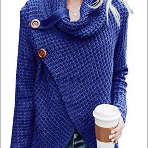 Navy blue oversized sweater